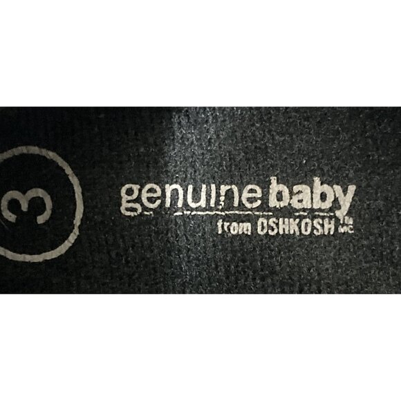 OshKosh Genuine Baby Size 3 Black  Baby Shoes - Picture 5 of 9